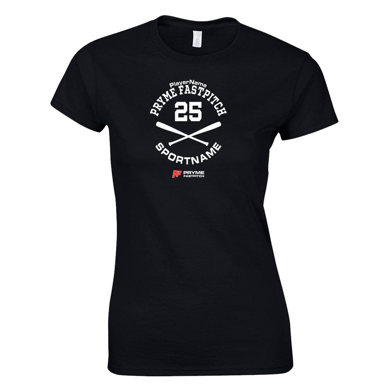 Women's Semi-Fitted Classic T-Shirt  - Black - Sport Circle
