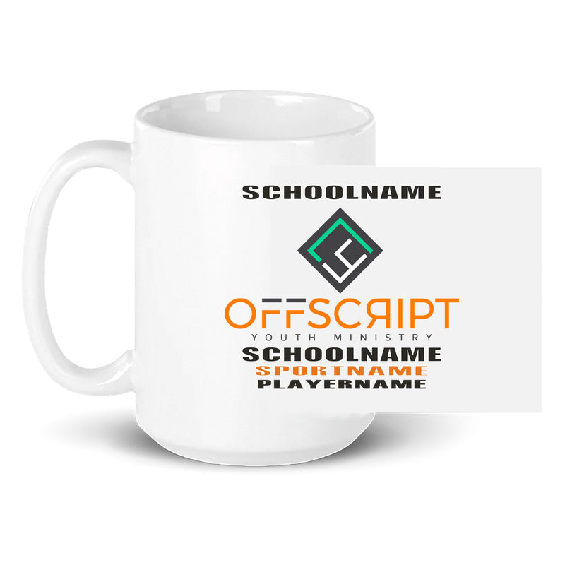 15oz Coffee Mug - White - Logo Text Drop