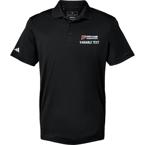 Adidas Sport Polo Men's - Black - Embroidery Text Drop