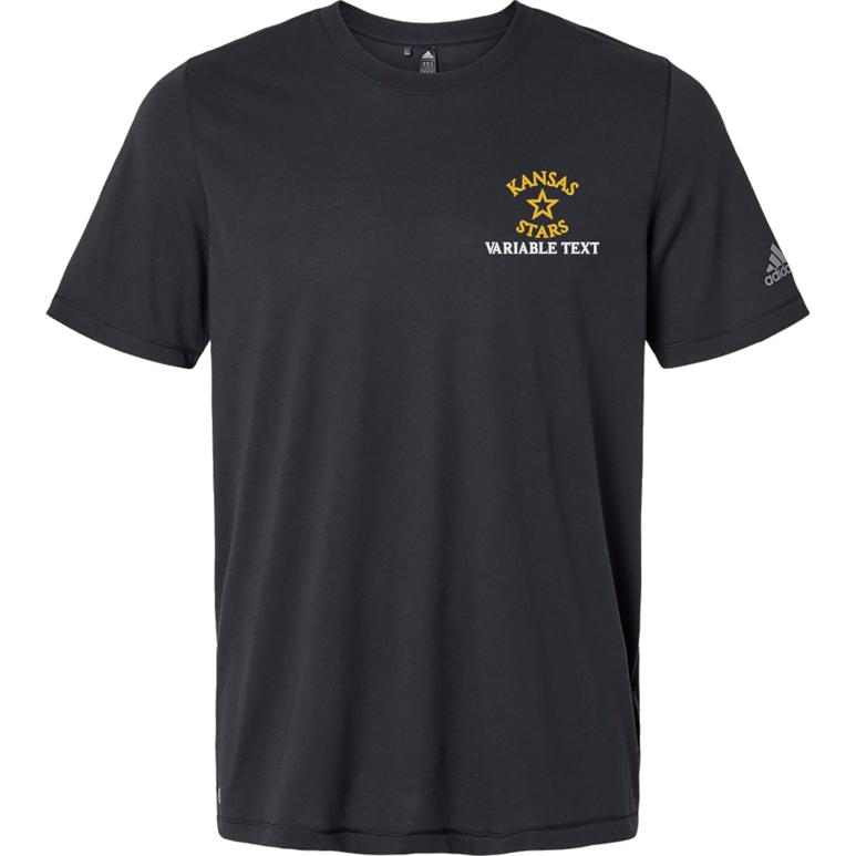 Adidas Blended T-Shirt - Black - Embroidery Text Drop