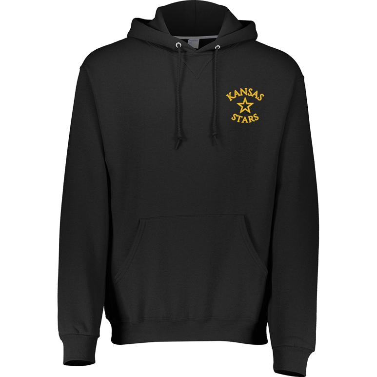 Russell Dri-Power Fleece Hoodie - Black - Embroidery Text Drop