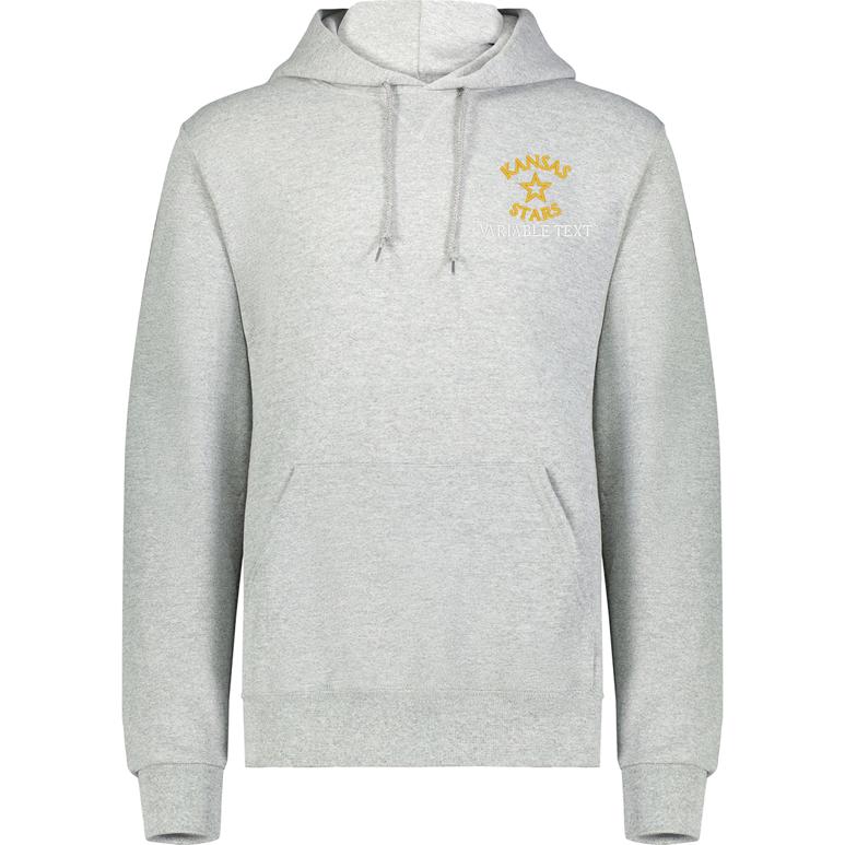 Russell Dri-Power Fleece Hoodie - Oxford - Embroidery Text Drop