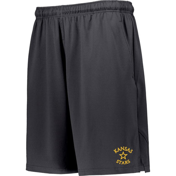 Russell Team Driven Coaches Shorts - Stealth - Embroidery Text Drop