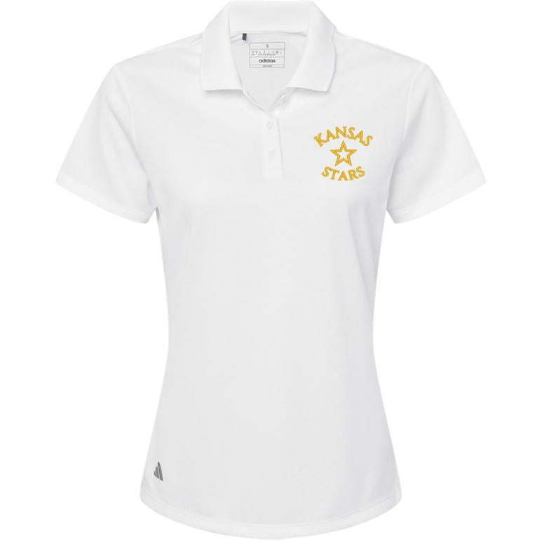 Adidas Sport Polo Women's - White - Embroidery Text Drop