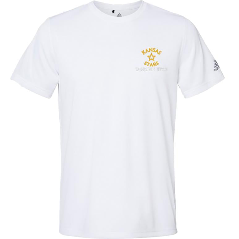 Adidas Sport T-Shirt - White - Embroidery Text Drop