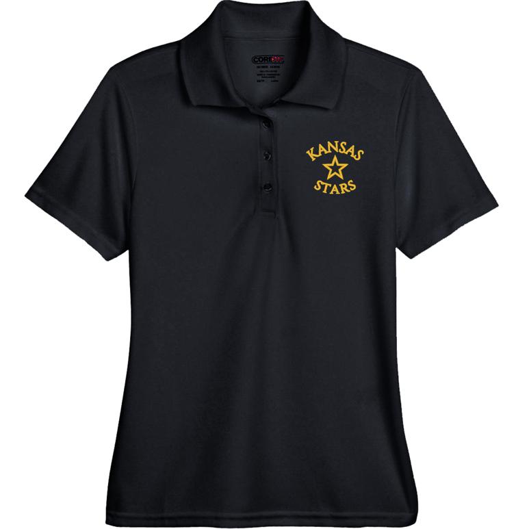 Men's Performance Polo - Black - Embroidery Text Drop