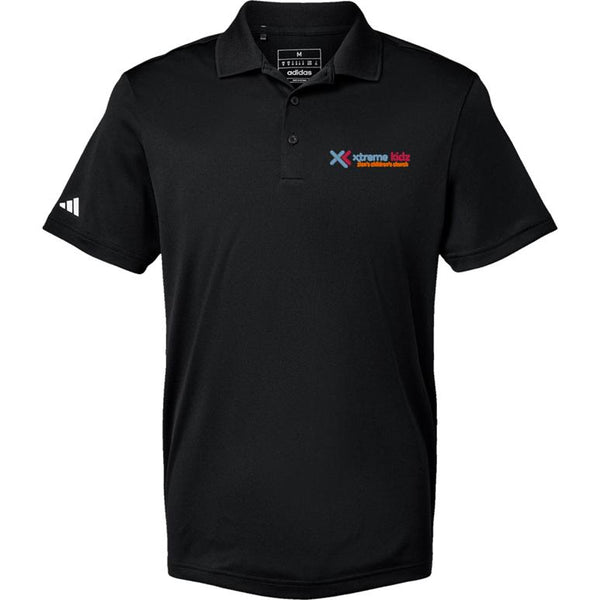 Adidas Sport Polo Men's - Black - Embroidery Text Drop