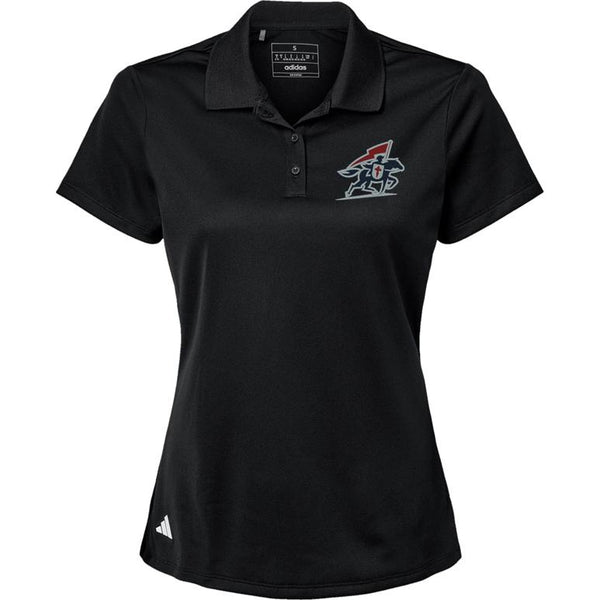 Adidas Sport Polo Women's - Black - Embroidery Text Drop