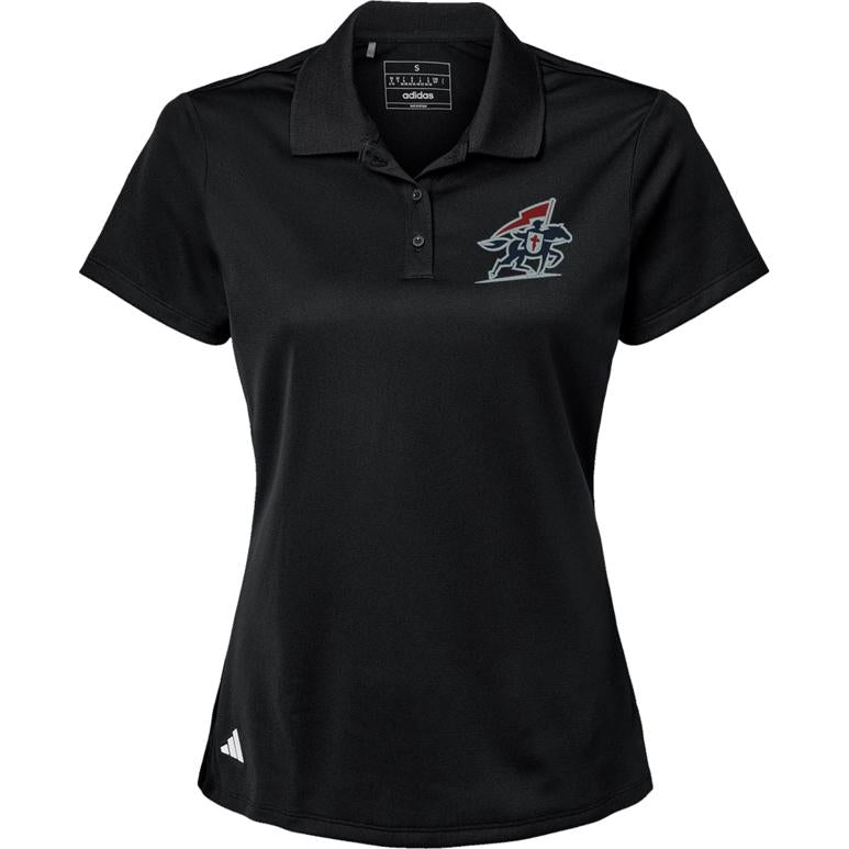 Adidas Sport Polo Women's - Black - Embroidery Text Drop