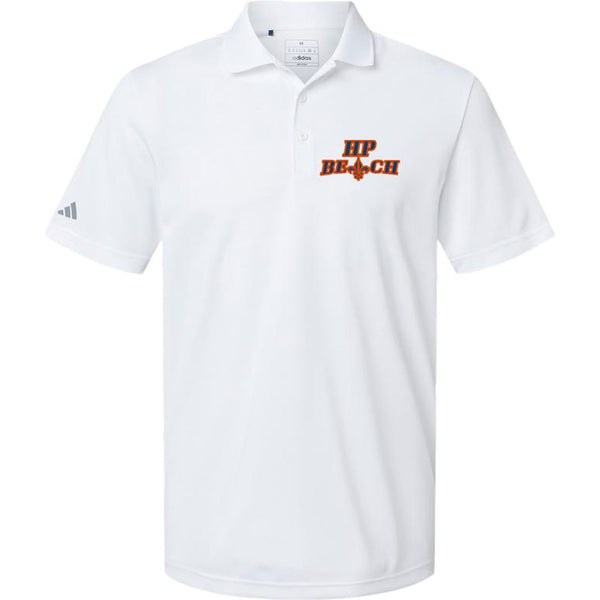 Adidas Sport Polo Men's - White - Embroidery Text Drop