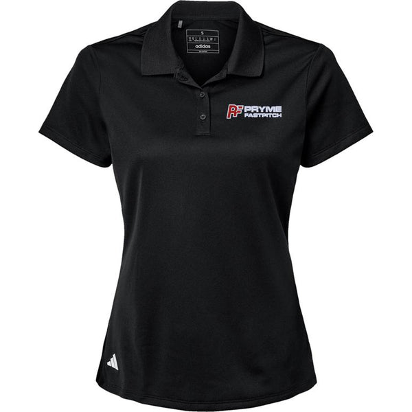 Adidas Sport Polo Women's - Black - Embroidery Text Drop