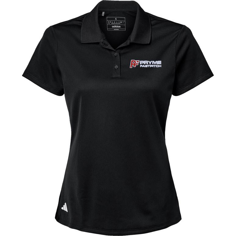 Adidas Sport Polo Women's - Black - Embroidery Text Drop