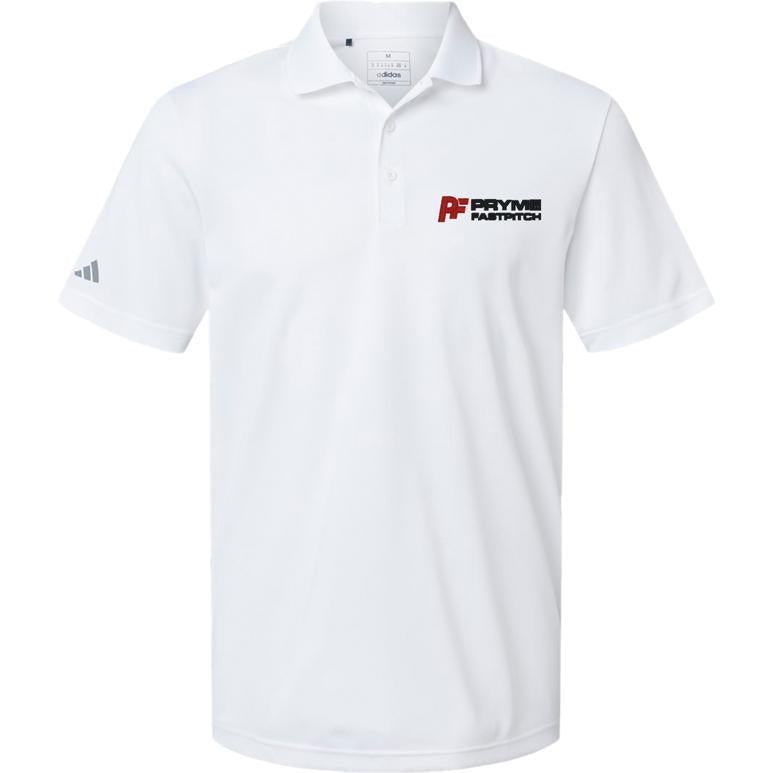 Adidas Sport Polo Men's - White - Embroidery Text Drop