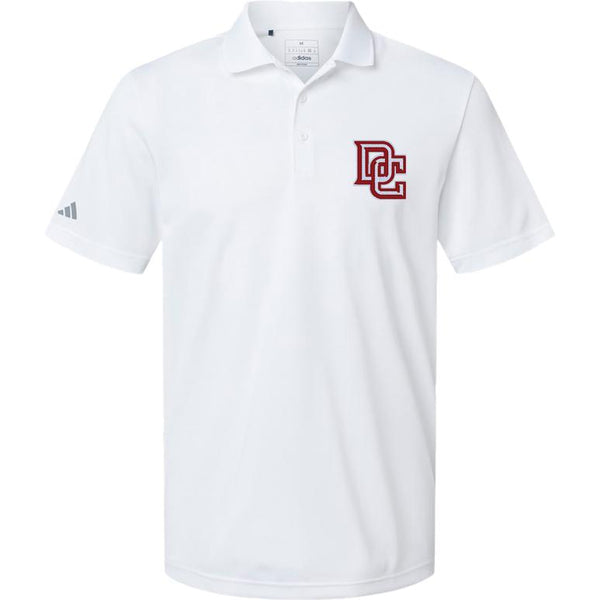 Adidas Sport Polo Men's - White - Embroidery Text Drop