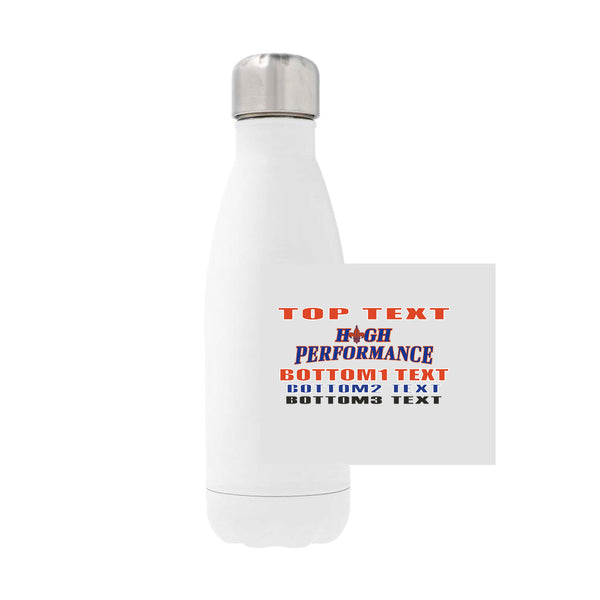 12oz Stainless Steel Water Bottle - White