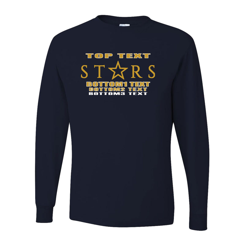 Dri-Power Long Sleeve T-Shirt - Black - Logo Text Drop