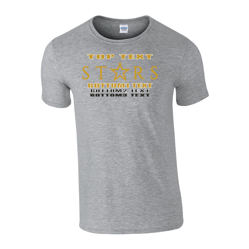 Classic T-Shirt - Sport Grey - Logo Text Drop