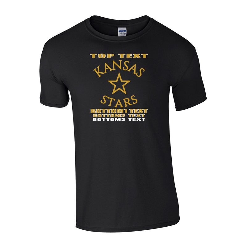 Classic T-Shirt - Black - Logo Text Drop