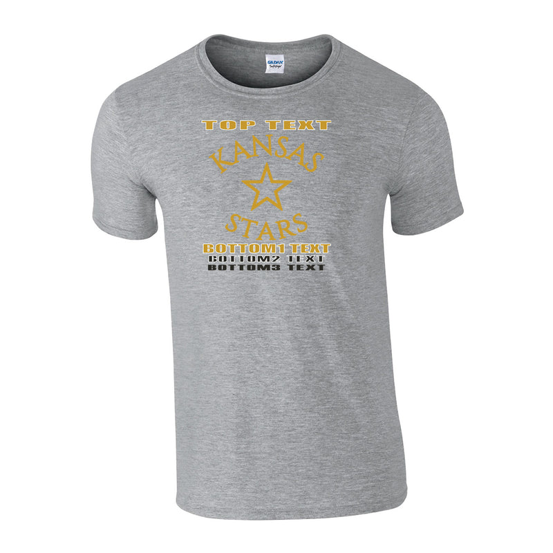 Youth Classic T-Shirt - Sport Grey - Logo Text Drop