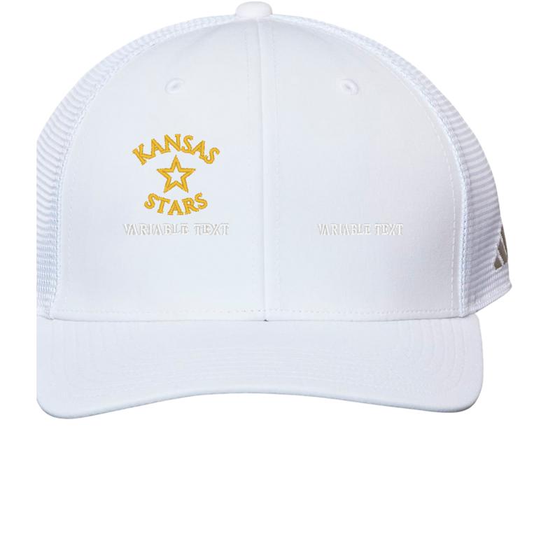 Adidas Trucker Cap - White - Hat Embroidery