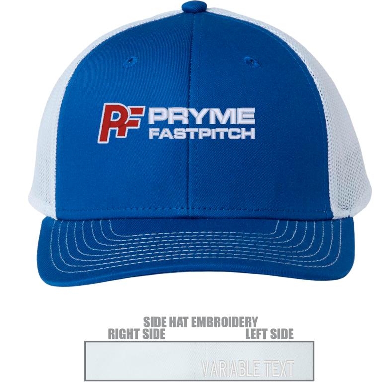 The Game Everyday Trucker Cap - Royal/ White - Hat Embroidery
