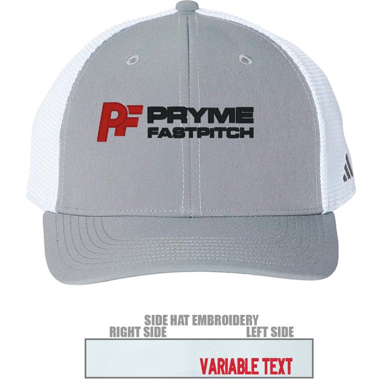 Adidas Trucker Cap - Grey Three - Hat Embroidery