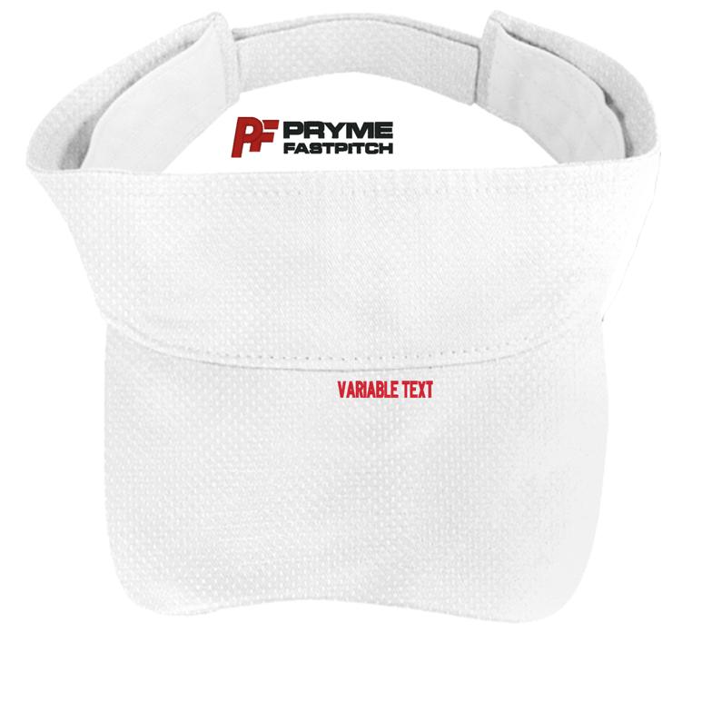 Athletic Mesh Visor - White - Hat Embroidery