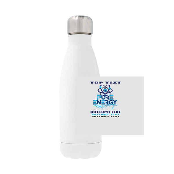 12oz Stainless Steel Water Bottle - White