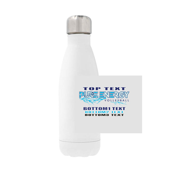 12oz Stainless Steel Water Bottle - White