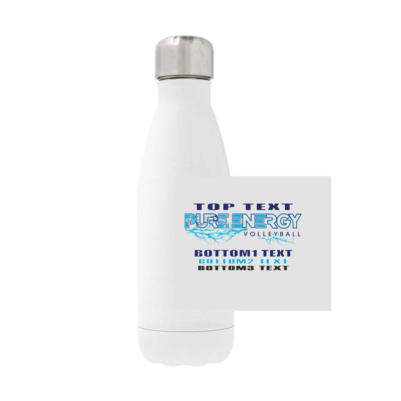 12oz Stainless Steel Water Bottle - White