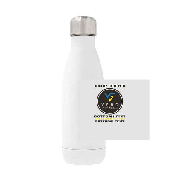 12oz Stainless Steel Water Bottle - White