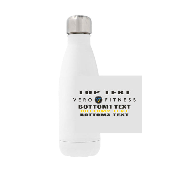 12oz Stainless Steel Water Bottle - White