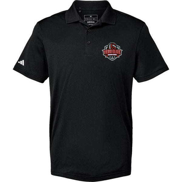 Adidas Sport Polo Men's - Black - Embroidery Text Drop