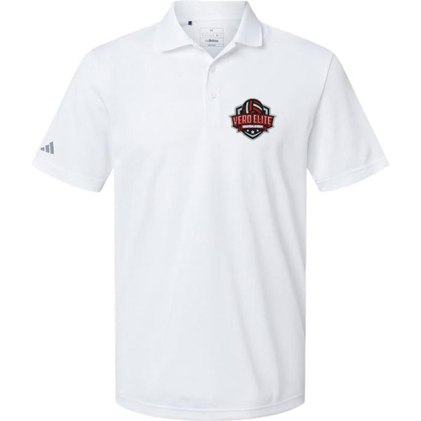 Adidas Sport Polo Men's - White - Embroidery Text Drop