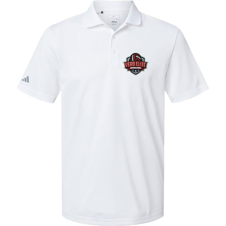 Adidas Sport Polo Men's - White - Embroidery Text Drop