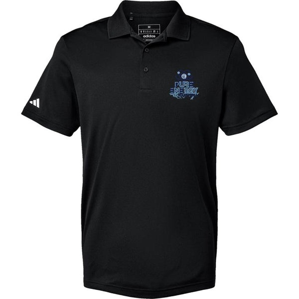 Adidas Sport Polo Men's - Black - Embroidery Text Drop