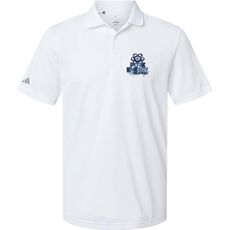 Adidas Sport Polo Men's - White - Embroidery Text Drop