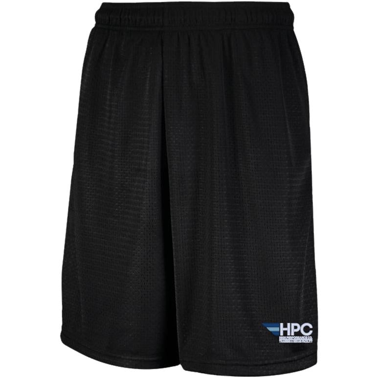 Russell Mesh Shorts with Pockets - Black