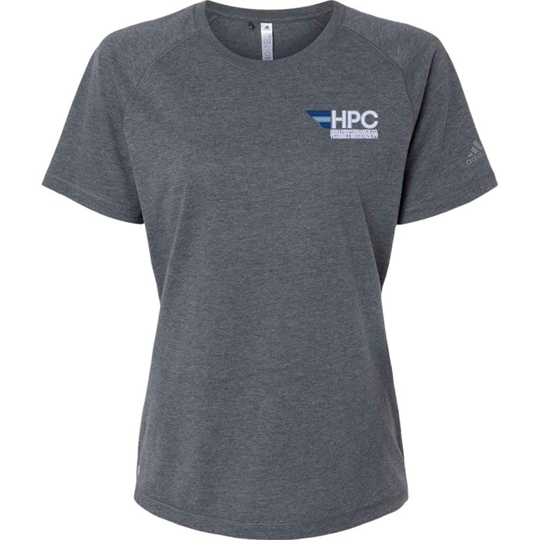 Adidas Women's Blended T-Shirt - Dark Grey Heather
