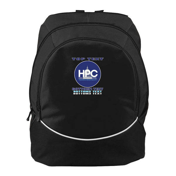 Augusta Tri-Color Backpack - Black White