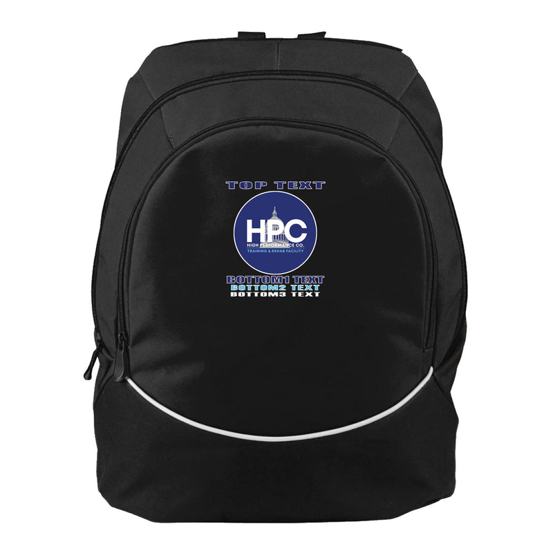 Augusta Tri-Color Backpack - Black White
