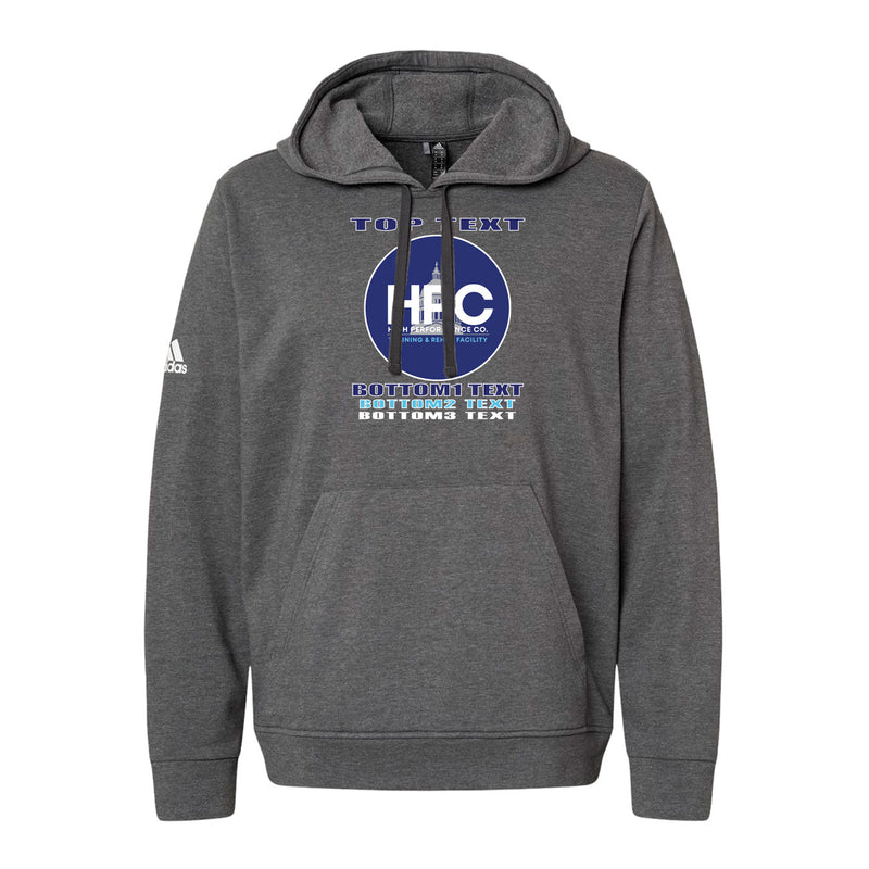 Adidas Hooded Sweatshirt - Dark Grey Heather