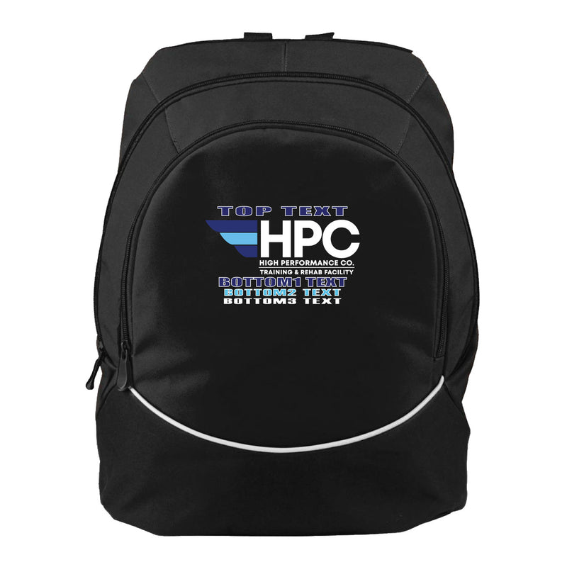 Augusta Tri-Color Backpack - Black White