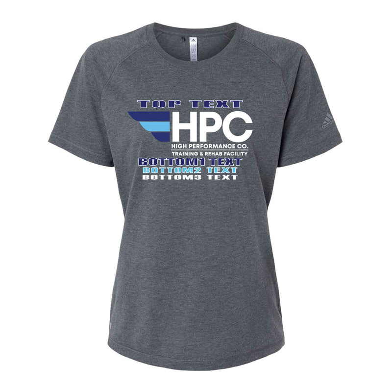 Adidas Women's Blended T-Shirt - Dark Grey Heather