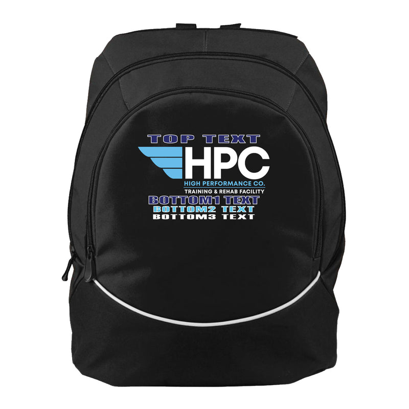 Augusta Tri-Color Backpack - Black White