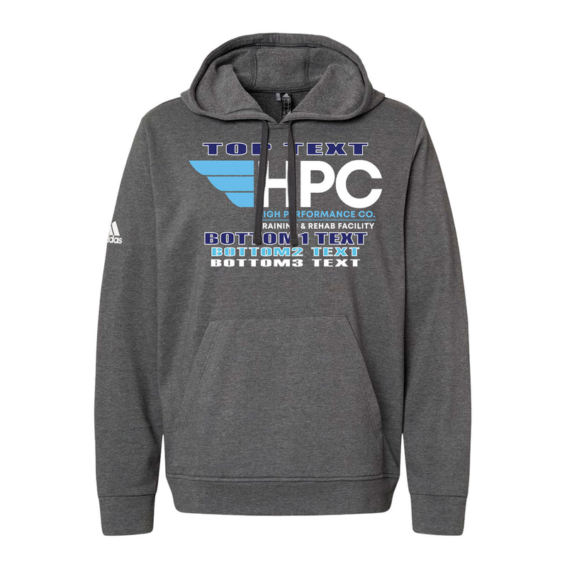 Adidas Hooded Sweatshirt - Dark Grey Heather
