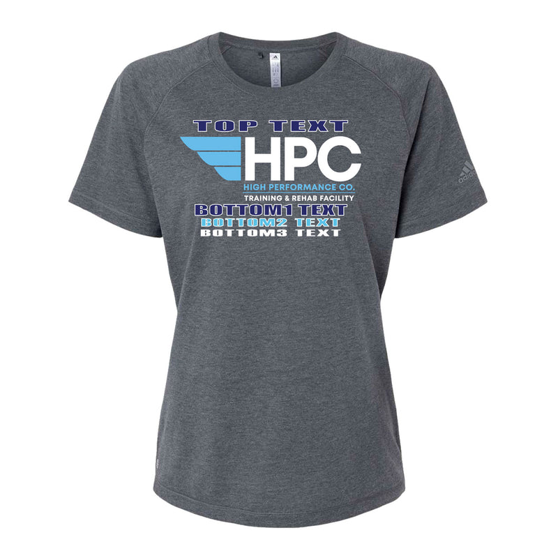 Adidas Women's Blended T-Shirt - Dark Grey Heather