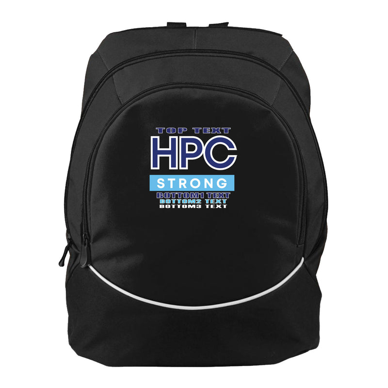 Augusta Tri-Color Backpack - Black White