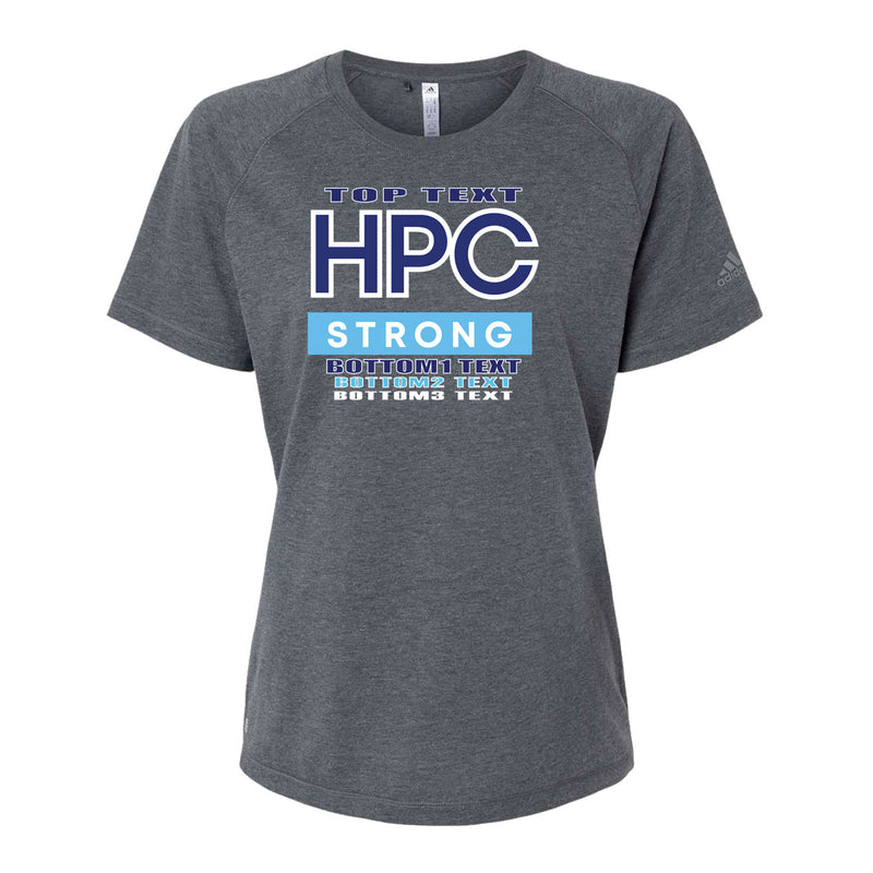Adidas Women's Blended T-Shirt - Dark Grey Heather