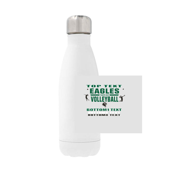12oz Stainless Steel Water Bottle - white